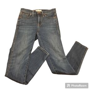 Madewell 10'' High Rise Skinny Jeans Womens Size 26 Blue